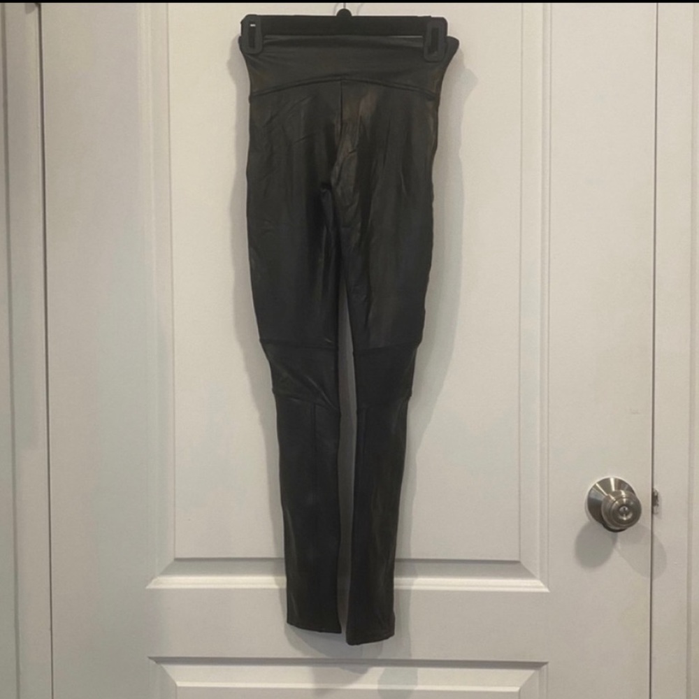 Spanx Faux Leather Moto Leggings - Picture 7 of 7